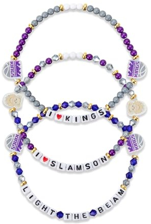 FOCO Sacramento Kings NBA 3 Pack Team Friendship Bracelet