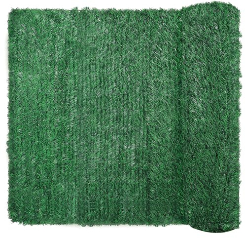 Coradoma Künstliche Hecke Sichtschutz 100x300cm | Ideale Sichtschutzmatte für Balkon, Garten und Terrasse | natürlicher Zaun Sichtschutz Balkonsichtschutz Lärmschutz Windschutz