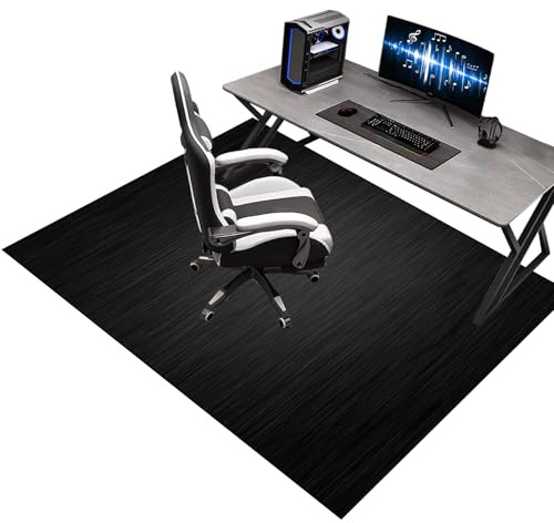 Tappeto Sedia Gaming 70 x 110 cm, Tappeto Sedia Ufficio, Tappeto Salvapavimento Antiscivolo, Tappeto per Sedia con Ruote, Tappetino per Sedia da Scrivania, Tappetino Protettivo per Pavimenti Duri