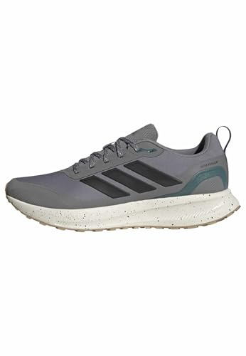adidas Homme RUNFALCON 5 TR Running Shoes, Grey Three/Core Black/preloved Teal, 45 1/3 EU