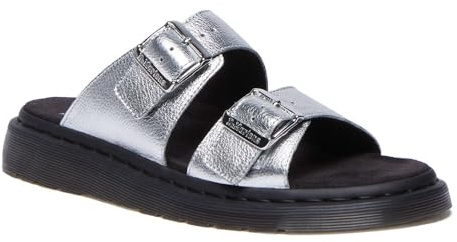 Dr. Martens unisex-adult Josef, Silver, 6 Women/5 Men