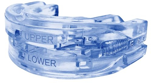 Orthese Anti-Ronflement Silicone RÉGLABLE - Gouttière Anti-Ronflement & Bruxisme - Efficace Hommes/Femmes - Puissant, Adaptable, Sécurité Dentaire (Blanc B07)