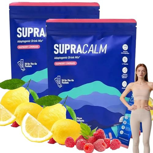 TKGEOUE 40 Super Calm, Articoli Super Cortisolo Drink Blend Packets, polvere naturale di cortisolo per abbassare il cortisolo, aumentare la concentrazione, rilassamento e concentrazione e sonno (1)