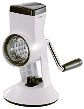 GEFU GE19100 Moulin à Amandes et à Parmesan Acier Inoxydable Blanc 28 x 23,5 x 16,5 cm