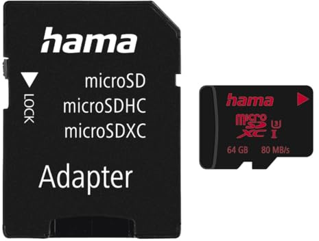 Hama microSDXC 64GB UHS Speed Class 3 UHS-I 100MB/s + Adapter/Mobile