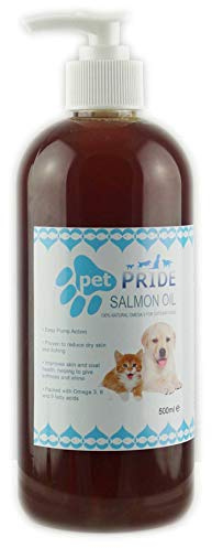 Salmon Oil for Cats and Dogs by Pet Pride Natural Ethical High in Omega 3 100% Scottish Produce (500ml)