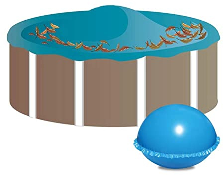 Ozgkee Winterkissen Pool Luftkissen, Frostschutz Winter für Pool Abdeckplane, Winterkissen Für Oberirdische Schwimmbadabdeckungen, Reduziert Schnee und Blätter auf Ihrer Winterabdeckung (Runde Form)