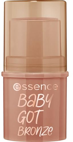 essence baby got bronze bronzing stick, Konturstift, Nr. 10, Braun, natürlich, strahlend frisch, vegan, ohne Alkohol, ohne Konservierungsstoffe, ohne Parabene, 1er Pack (5.5g)