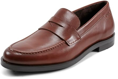 Rockport Men's Sutton Penny Loafer, Dark Natural Leather, 13 Wide