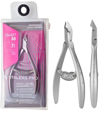STALEKS PRO Profi Nagelhautzange 7mm Edelstahl (Smart 30-7mm)