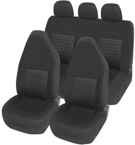 Upgrade4cars Set med sätesöverdrag pilotstolar komplett svart universal