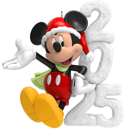 Hallmark Keepsake Christmas Ornament 2025, Disney Mickey Mouse A Year of Disney Magic
