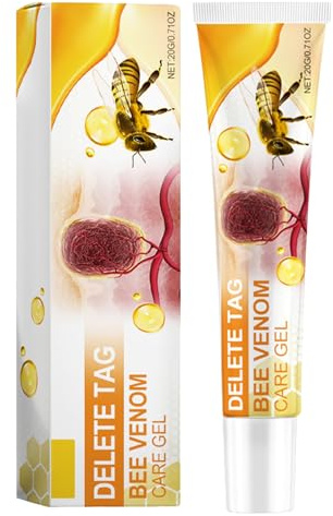 Veneno de Abeja para Verrugas,Bee Venom Eliminador de Verrugas,Crema Reparadora de Veneno de Abeja,Unidades Removedor de Verrugas Seguro,Adecuado para Uso Doméstico 20G