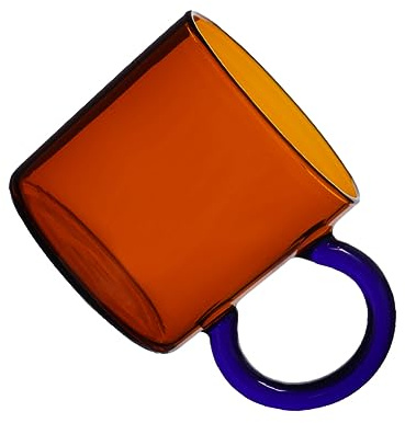 LABRIMP 1 Pz Bicchiere Trasparente per Bevande Calde e Fredde Tazza Versatile per Tè Vino e Design e Facile