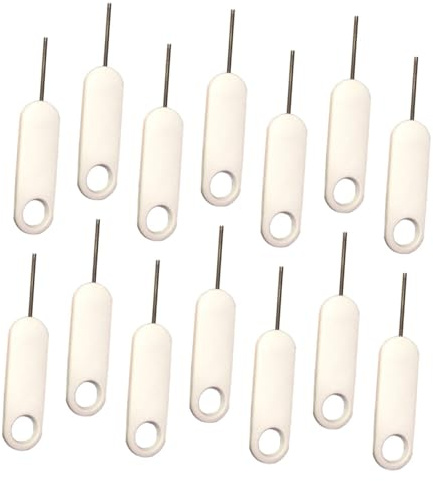 HOMOCONO Set da 20 Aghi Estrattori Sim in Metallo Strumento per Rimozione Vassoio Scheda Sim Smartphone Compatibile per Cellulari e Tablet Accessorio Pratico e Portatile