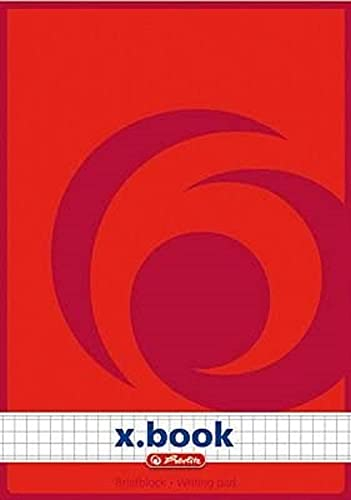 Herlitz Notizblock x.book A5, kariert, 50 Blatt, 10 Stück