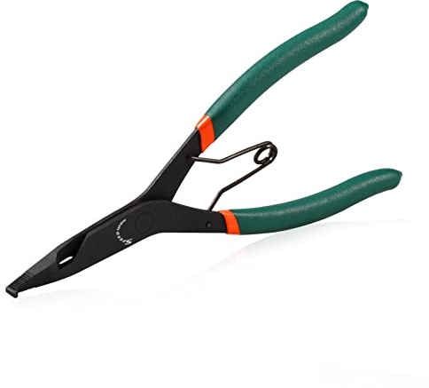 SPEEDWOX Pinze ad anello con punta angolare da 9 pollici per trasmissione, pinze ad anello con finitura in ossido nero