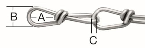 Vormann 008207016Z Knotenkette, Verzinkt, 60 Meter