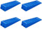 Preiswert&Gut Auffahrkeile Wohnmobil und Wohnwagen 4er Set, robuste Ausgleichskeile für sicheren Stand und Nivellierung bis 3.000 kg, Blau
