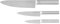 Salter BW11565CI Set of 3 Professional Kitchen Knives- Stainless Steel Chopping Knives, Includes Carving, Santoku & Paring Knife, Ideal for Slicing, Mincing, & Precision Work, Contemporary Design