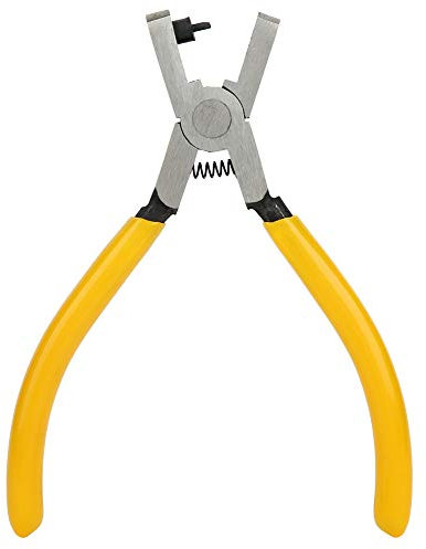 Montre Trou Poinçon Pince Jaune Oeillet Cuir Bande Sangle Lien Ceinture Main Réparation Outils Sangle de Chaussure Perforateur 1mm Ceintures 22 * ​​8 * 1 Srliya