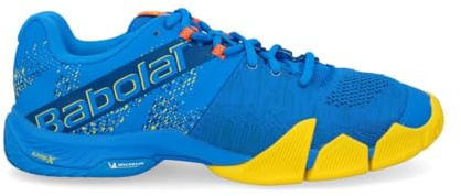 Babolat Uomo Movea Frenchblue/Vibrante Giallo Men Padel Shoes Basket, Blu, 42 EU