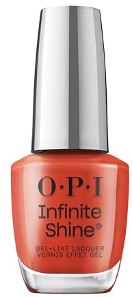 OPI Infinite Shine, Esmalte de Uñas Rojo, Efecto Gel y de Larga Duración, Tono Full of Glambition (15 ml)