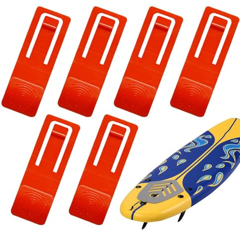 Paddle-Flossenklammer – Surfbrett-Schwimmklammern, zuverlässiges Board-Zubehör-Set | 6-teilige Ersatzteile für Paddelbretter, Flossenverschlüsse
