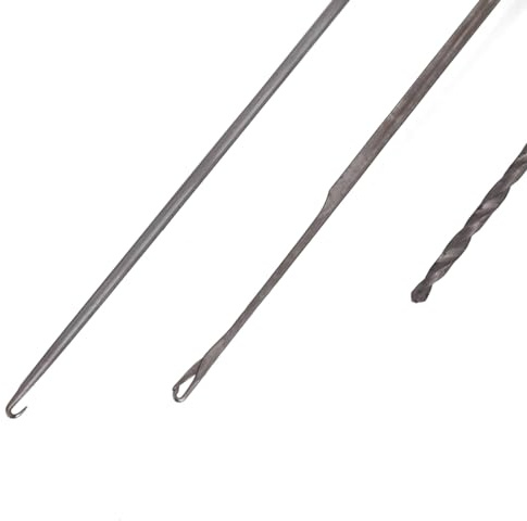 ERYUE Ensemble D'outils D'aiguilles pour Appâts de Pêche avec Matériau en Acier à Haute Teneur en Carbone pour Une Pénétration Facile des Appâts, Poignée Pratique et Antidérapante, adapté aux