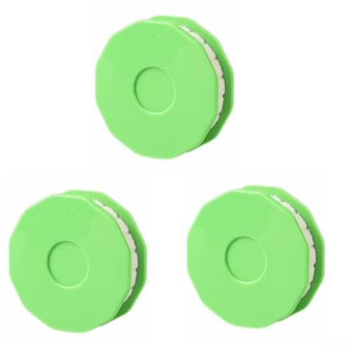 Belnotelt Bike Chain Oiler Roller Lubricator Tool for Cycling, Portable Chain Lube Applicator with Felt Wheel for Clean Oil Application, Saves Lubricant, No Mess or Splashes,(3PCS green)