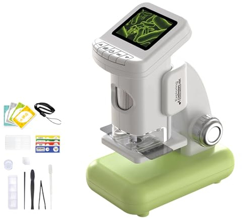 Microscope numérique Rechargeable avec écran de 2 Pouces, réglable, lumière intégrée pour, Observation étendue, Microscope numérique LCD