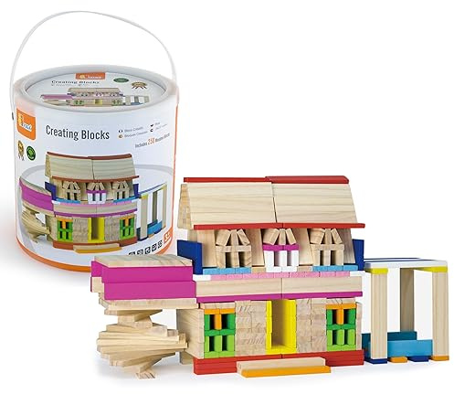 VIGA 509569 Toys - Holzbausteine - Fantasy - 250 Stück