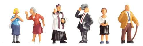NOCH Sound-Szene „In der Kirche“, realistischer Kirchen-Sound, 1:87 für die Spur H0 inkl. handkolorierten Figuren aus Kunststoff