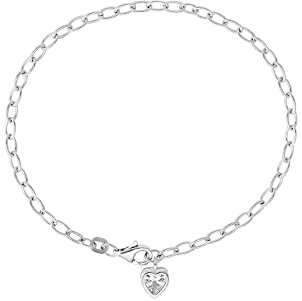 amor Armband für Damen, Sterling Silber 925, Zirkonia Herz