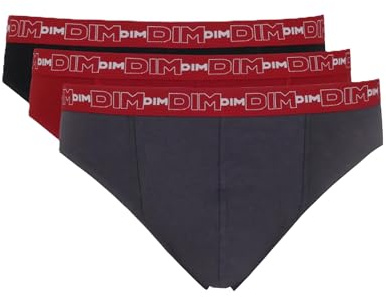 Dim 6595 - Slip - Uni - Lot de 3 - Homme - Multicolore - Medium (Taille Fabricant: 3)
