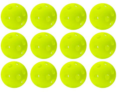 Franklin Sports Golf – Golf Balls- 12 Pack - Indestructible – Practice Golf Balls - Limited Flight - Plastic Training