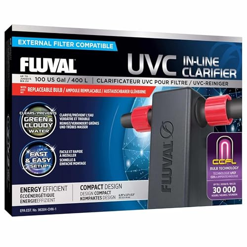FLUVAL Clarificateur UVC pour Aquariums, clarificateur UVC avec Technologie de Lampe CCFL, 447 g (1 pièce)