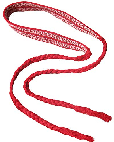 ZooBoo Kampfsport Kung Fu Gürtel – Tai Chi Trainingsgürtel, Rot/Ausflug, einfarbig (Getaway Solids), Einheitsgröße