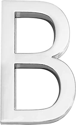 Placa Casa Flotante 3D NúMeros Pegatina Autoadhesiva SeñAl 0-9 Letra ABCDEF Puerta BuzóN Correo Al Aire Libre Apartamento HabitacióN Hotel DireccióN Hogar DecoracióN Exterior Digit SeñAlizacióN (B)