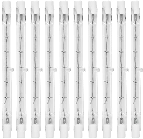 OTYMIOW R7S Halogen Leuchtmittel 118mm 300W 220-240V, 10 Stück Halogenstab Dimmbar Halogenlampe Halogenstrahler Jod-Wolframlampe