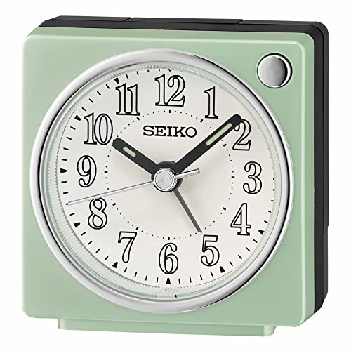 SEIKO Fuji II Bedroom Alarm Clock, Pearl Green