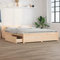 Cozynest Bettgestell Bettrahmen mit Schubladen Kopfteil Lattenrost, Holzbett Massivholzbett für Schlafzimmer Bett mit Schubladen 120x200 cm