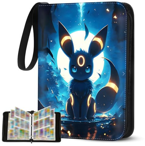 SALADOCY Sammelalbum für Karten, Sammelkarten 900 Taschen (50 Seiten), Tragbarer Wasserdichter Kartenhalter, für Sammeln und Tauschen von Karten, Geschenk für Kinder