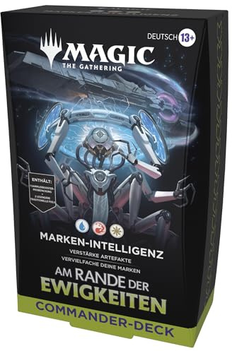 Magic: The Gathering Am Rande der Ewigkeiten Commander-Deck – Marken-Intelligenz (Deck mit 100 Karten, Sammler-Booster-Probepackung mit 2 Karten + Zubehör) (Deutsche Version)