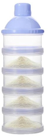 Dispenser per latte in polvere | Dosatore portatile impilabile, contenitore impilabile a 5 strati, per snack, latte in polvere, snack