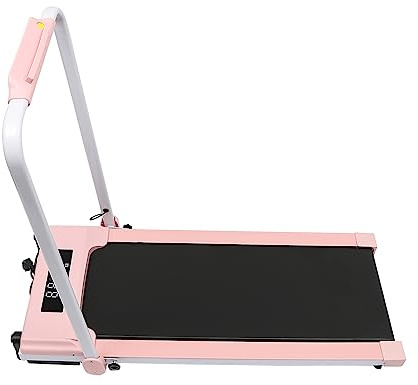 Hopfällbart löpband – vikbar motorcykel promenadmatta, tyst, elektrisk löpmatta, med LED-display, telefonhållare, max 100 kg, för hemmakontor (0,8–10 km/h)