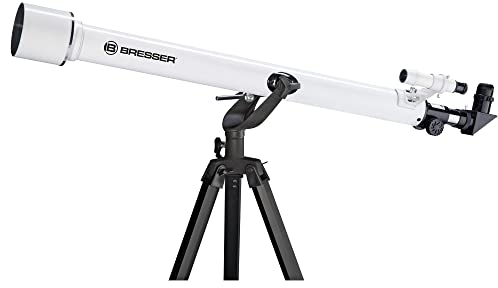 Bresser Linsenteleskop Classic 60/900 AZ Starterpaket mit azimutalem Stativ und Zubehör für den perfekten Einstieg in die Astronomie