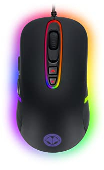 Millenium Raton Gaming Optico MO1 Advanced con Cable para e-Sport Retroiluminacion RGB, Ultra Ligero, 7 Botones Programables