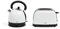 weißes Set aus Wasserkocher und Toaster - dod136w