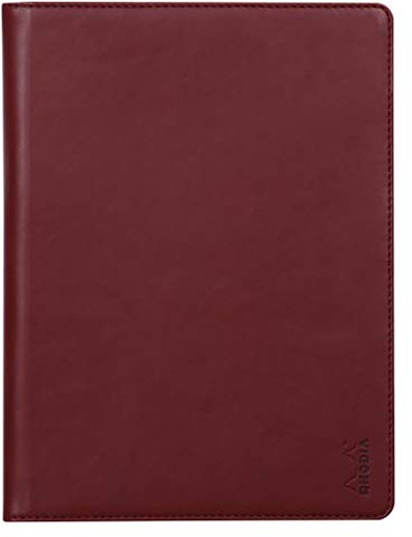 RHODIA 216008C – Rhodiarama Urklipp och dokumenthållare häfte N°16 vinröd – för anteckningsblock eller A5-format anteckningsböcker (14,8 x 21 cm) – premium italienskt fuskläder